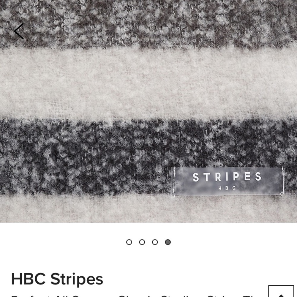 Hudson’s Bay Stripes Throw Blanket new in package